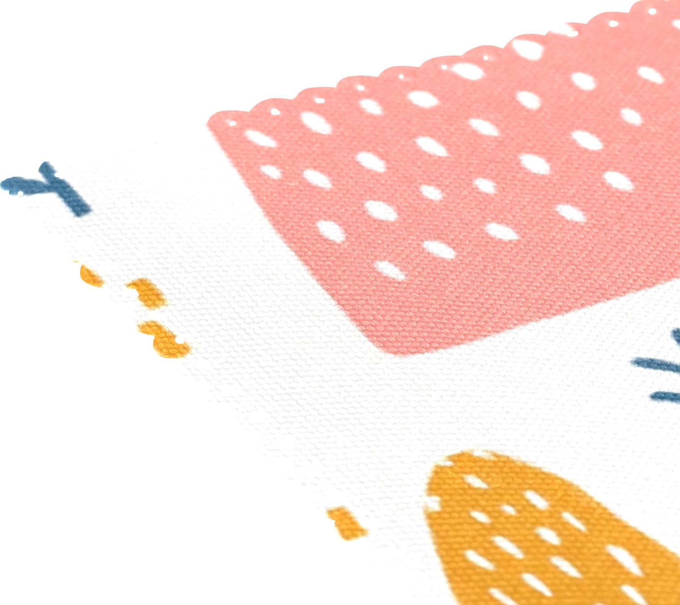 Sketch Pattern 6-Piece 12x18in Durable Place Mats, Heat-Proof and Non-Slip