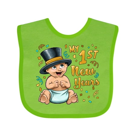 

Inktastic My First New Years- Celebrating Baby Gift Baby Boy or Baby Girl Bib