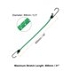 thumbnail image 2 of Uxcell 6Pcs Cuerda elástica con ganchos de 16" Cuerdas elásticas de goma para correas de camping al aire libre, verde y blanco, 2 of 6