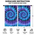 thumbnail image 2 of Blackout Kids Curtains,Blue Purple Tie Dye Mandala Pattern Childrens Insulated Curtains Set Of 2,Bedroom Essentials,Toddler Room Decor 52"x84", 2 of 5