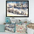 thumbnail image 3 of Designart 'Country Road In Winter Times Landscape I' Traditional Framed Art Print, 3 of 4
