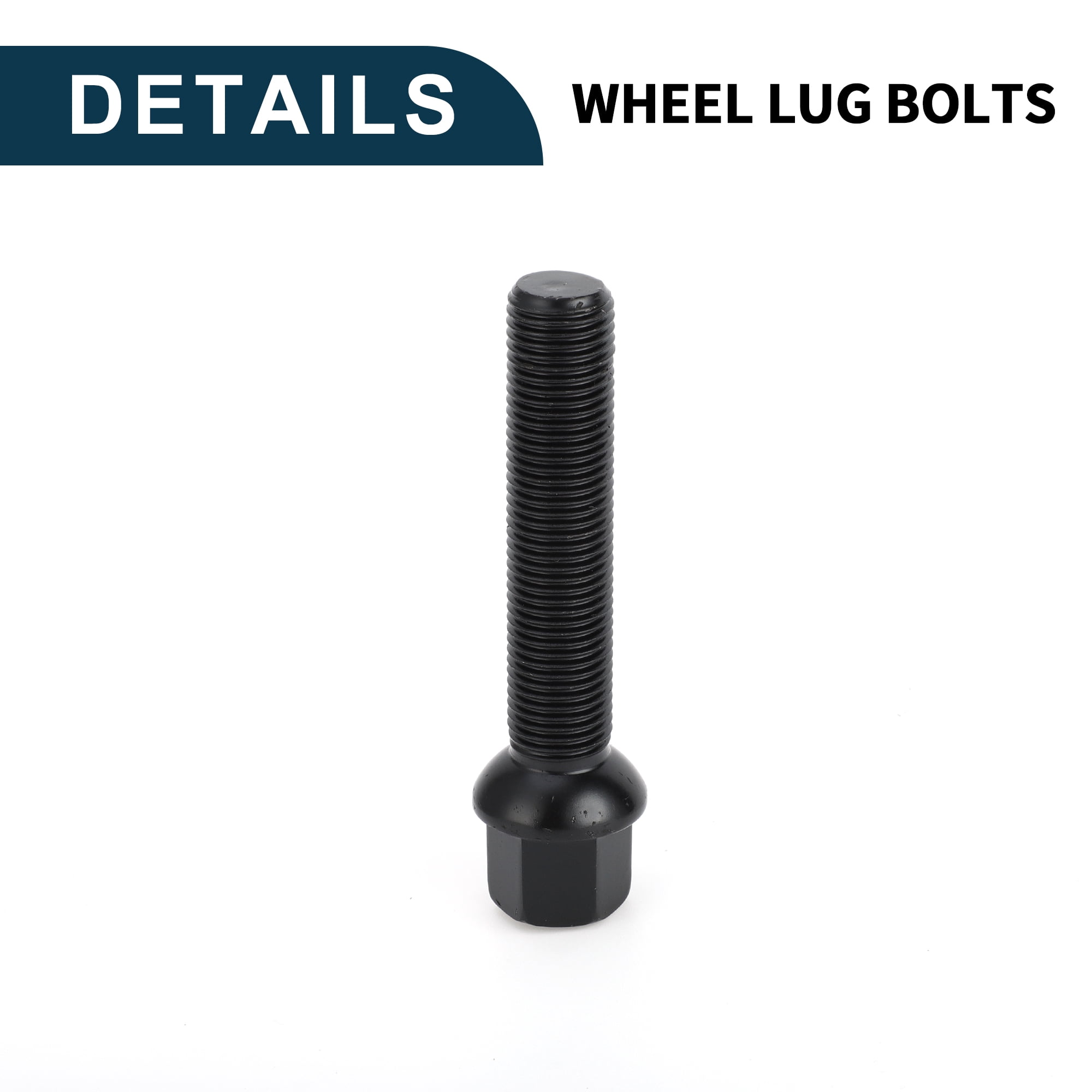 Unique Bargains Ball Seat Wheel Lug Bolt for Volkswagen and for Audi M14x1.5mm 10 Pieces
