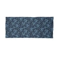 thumbnail image 2 of Blue Neck Gaiter, Damask Inspired Abstract, Unisex, Indigo Aqua, by Ambesonne, 2 of 3