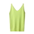 thumbnail image 3 of Rhuody Tank Tops For Womens Sleeveless O Neck Solid Color Camisole Trend Clothing One Size Light Green, 3 of 3