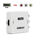 thumbnail image 1 of HDMI to AV Adapter,HDMI to CVBS 3RCA Composite 1080P Video Audio Converter Adapter with USB Charge Cable Supports PAL/NTSC Compatible with PS4 Xbox TV Stick Roku Blu-Ray DVD Player - White, 1 of 8