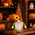 thumbnail image 4 of Chmadoxn 11" Fall Gnomes Plush Decor, Pumpkin Sunflower Faceless Doll, Autumn Harvest Thanksgiving Gnome Tabletop Figurine for Home Fireplace Mantel Tiered Tray Decoration, 4 of 9