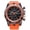 Orange, variant on Men‘s Silicone Sports Wristband Watch with Large Dial, Digital Electronic Watch for Outdoor Running, Casual Sport Wrist Watch for Men - Red