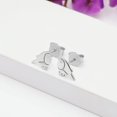 thumbnail image 5 of Jay Jools Bird Stud Earrings, 925 Sterling Silver Stud Earrings, Moissanite Diamond Stud Earring, Cute Earring, Gift for Her, 5 of 7