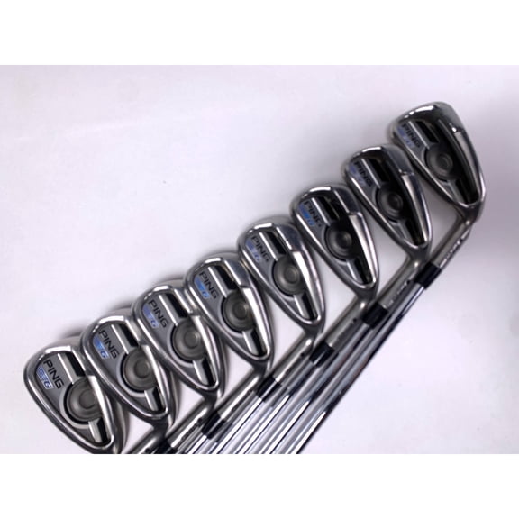 Pre-Owned Ping G 2016 Iron Set 4-PW+GW Black Dot AWT 2.0 Stiff Steel Mens RH Midsize Grips