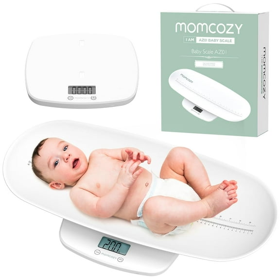 Momcozy Báscula Multifuncional Báscula Extraíble para Medir Peso y Altura, Hasta 150 kg