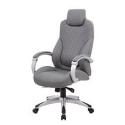 Boss Office Products X-Series Transitional Grey Executive Hinged Arm Chair