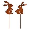 thumbnail image 2 of Garden Flower Pot Outdoor Courtyard Inserts Wrought Iron Silhouettes Decorative Easter Gifts for Kids, 2 of 6