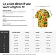thumbnail image 5 of Kdxio Men's Hawaiian Shirt for Men Short Sleeve Shirt Colorful Vegetables Summer Casual Holiday Beach Button Down T-Shirts, 5 of 7