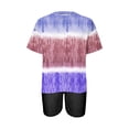 thumbnail image 3 of Nrmvnmi T Shirts Short Sleeve Tie Dye Prints Round Neck Tees for Women Fashion Tops Trendy Lightweight Soft Casual Summer Outfits Clothes 2024, 3 of 4