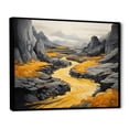 thumbnail image 2 of Designart "Road Through the Yellow Mountain" Landscapes Floater Framed Canvas Art Print, 2 of 7