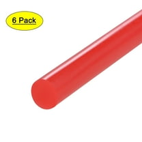 Unique Bargains 0.27' x 4' Red Mini Hot Glue Sticks for Glue Gun 6 Pack