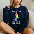 thumbnail image 4 of Jesus Is Risen Tell Your Peeps – T-Shirt, Hoodie & Sweatshirt – Faith-Based Apparel – Perfect for Easter Celebrations, 4 of 6