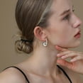 thumbnail image 3 of Apsvo Gold and Silver Hoop Earrings Set,Drop Ball Earrings Set for Women,Lightweight Dangle Huggies Earrings for Women,Birthday Valentine's Day Mother's Day Gifts Jewelry Set 12/24/28/36mm, 3 of 5
