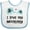 White and Blue, variant on Inktastic I Love My Mommy Boys or Girls Baby Bib