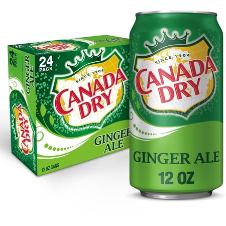 Canada Dry Ginger Ale Soda, 12 fl oz cans, 24 pack