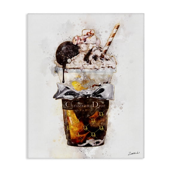 Stupell Industries Contemporary Fashion Brand Dessert Cup Canvas Art, 16 x 20, by Ziwei Li
