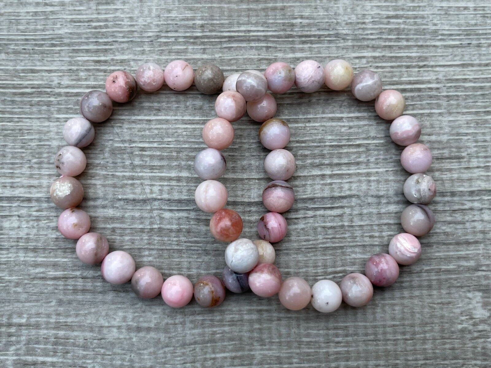 Pink Peruvian Opal Bracelet – Secret Crystal Garden