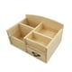 thumbnail image 4 of Organizador de escritorio, organizador de mesa, estante de madera, con múltiples compartimentos y cajones, caja de almacenamiento de mesa para tocador, 4 of 8