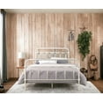 thumbnail image 3 of White Full Bed Frame with Spindle Headboard, Metal, 78" Long, Bedroom Furniture. Requires Box Spring. Classic Design. Durable &amp; Stylish., 3 of 9