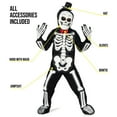 thumbnail image 2 of Morph Skeleton Kids Halloween Costume For Unisex Black 7-9 Years, 2 of 5