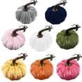 thumbnail image 2 of Zeeyh Simulation Pumpkin Flannel Pumpkin Halloween Thanksgiving Party Decoration,Beige, 2 of 9