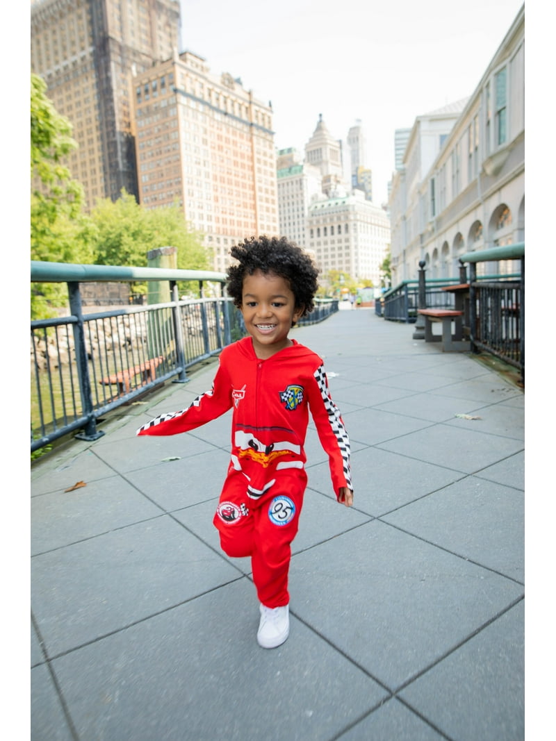Disney Pixar Cars Toddler Boys One-Piece Cosplay Outfit, Lightning