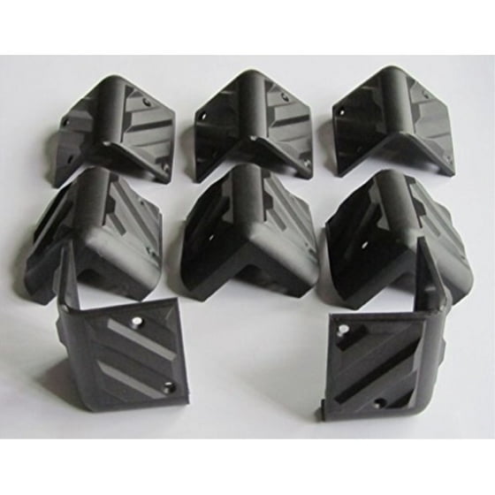 Guitar Amplifier Protector Corner Speaker Cabinet Corners 8 Pcs Plastic Black