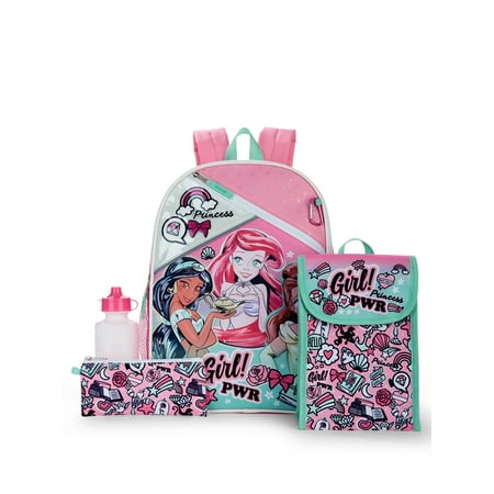 Disney Princess Bank - Disney Princess 5 Piece Backpack Set, 16