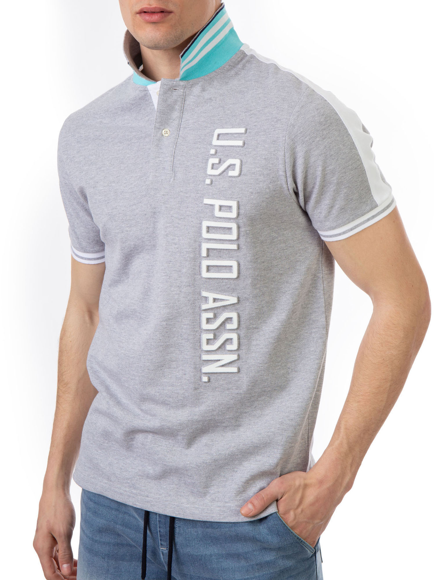 U.S. Polo Assn. Men's Embossed Logo Pique Polo Shirt - image 5 of 5