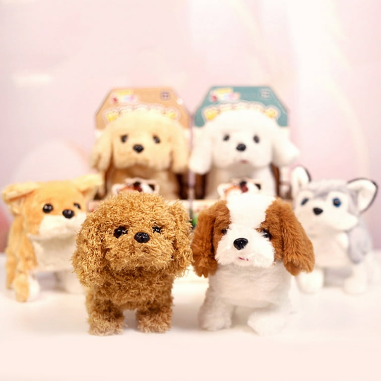Farfi Plush Toy Dog Design Cute Smart Simulation Puppy Plush Toy for Kids Children - Walmart.com