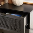 thumbnail image 4 of SAFAVIEH Baisley 2 Drawer Rattan Nightstand, Black (18 in. W x 15.7 in. D x 24 in. H), 4 of 13