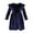 Navy, variant on Honeeladyy Summer Fall Infant Toddler Girls Solid Color Single Sided Velvet Lace Long Sleeves Ruched Dress