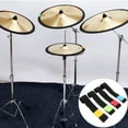 thumbnail image 1 of Hytrove 4pcs Drum Cymbal Dampeners Polyester Volume Control Drum Accessories for Drummers 16 Inch, 1 of 5