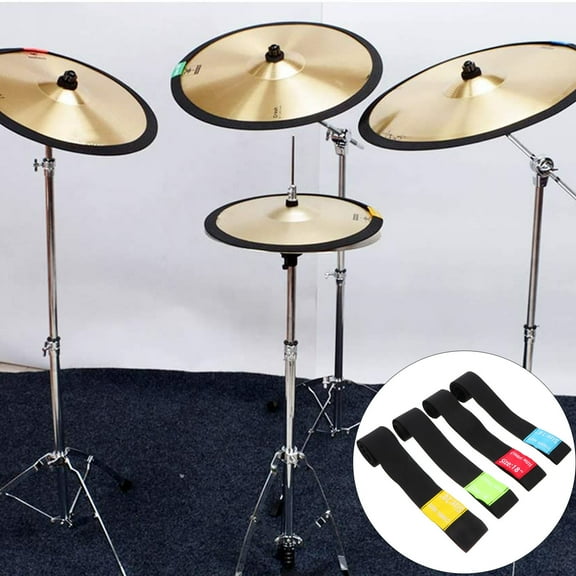 PBPBOX 4Pcs Drum Mutes Cymbal Mute Set Noise Reduction For Musicians