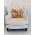 thumbnail image 2 of Plutus Brands Mira Oasis Shades of Brown Luxury Decorative Throw Pillow Double Sided 16" x 16", 2 of 3