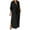 Black, variant on Dresses For Women 2022 Casual Shirtdress For Notched V Neck Stand Collar Button Down Belted Dresss