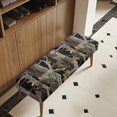 thumbnail image 3 of XYZCANDO Stretch Bench Seat Cover, Tree Bark Camo Pattern Polyester Spandex Stretchable Bench Covers for Garden Dining Room, 3 of 9