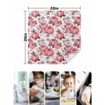 thumbnail image 4 of Pink Pumpkin Cloth Napkins Set of 8 Reusable Dinner Napkins, Thanksgiving Autumn Fall Leaf Flower Cocktail Napkin Washable Table Napkins for Wedding/Holiday Party/Baby Shower 20"x20", 4 of 7