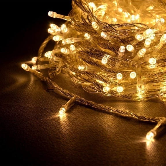 Twinkle Star 200 LED String Lights, 66ft Plug in Fairy Lights, 8 Modes Waterproof Decorative Lights for Indoor Outdoor Party Bedroom, Warm White