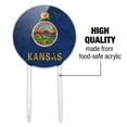 thumbnail image 6 of Acrylic Rustic Kansas State Flag Distressed USA Cake Topper Party Decoration for Wedding Anniversary Birthday Graduation, 6 of 6