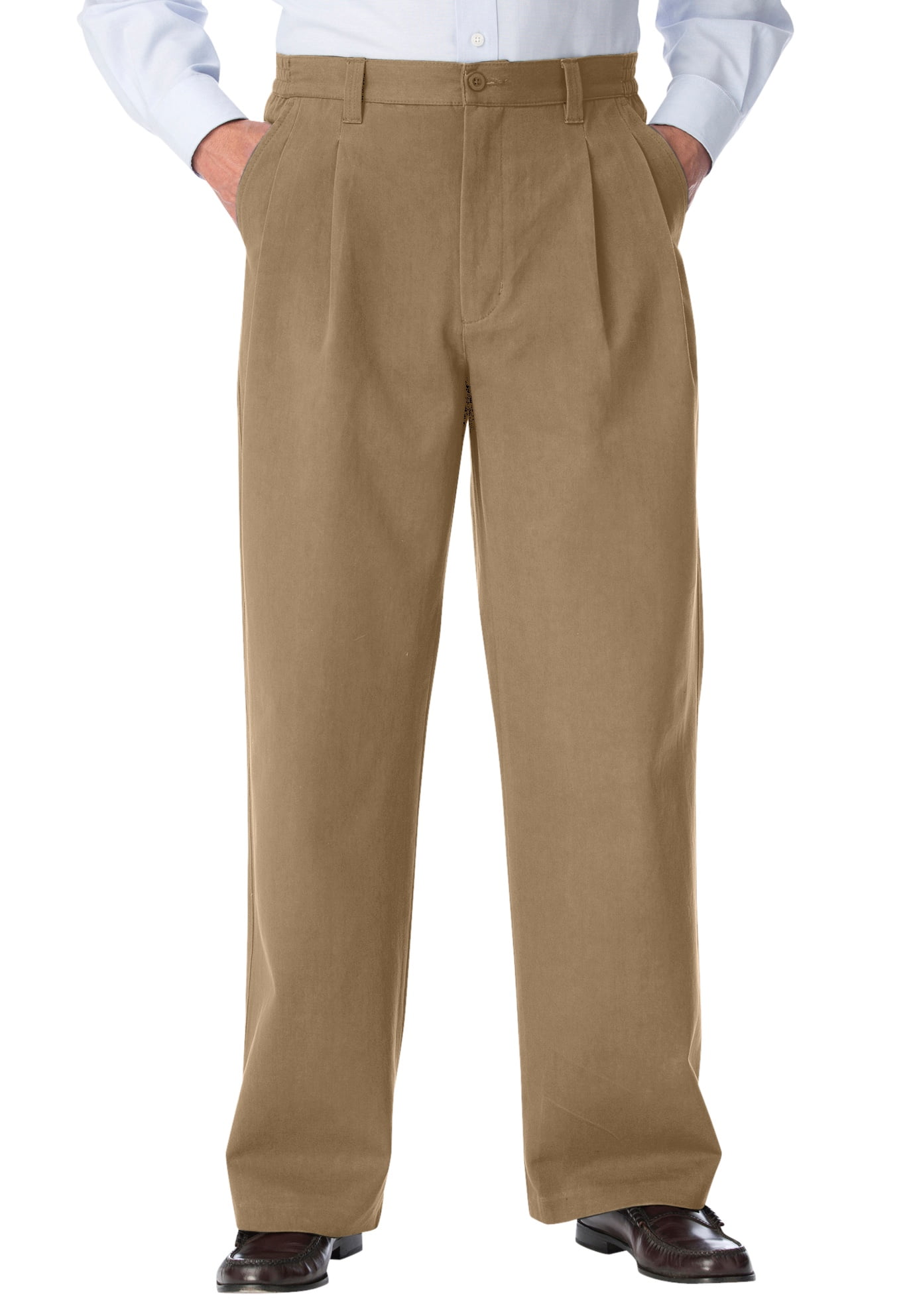 KingSize Mens Big & Tall Wrinkle-Free Expandable Waist Pleat Front Shorts 
