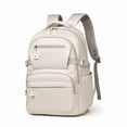 thumbnail image 3 of Aesthetic Large Laptop Backpack Y2K Vintage College Daypack for Travel Work Lightweight Waterproof Commute Bag (Beige), 3 of 5