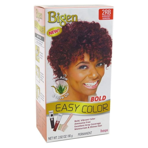 Bigen Permanent Easy Color for Woment Bold Shades, 2Rb Burgundy, 2.82 Oz.