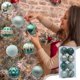 thumbnail image 4 of Bolas de Navidad, Ornamientos Navideños, Set de 8 Piezas, Resistentes a la Fractura, Estilos Diversos, para Árboles Navideños, Decoración de Fiestas, Bolas de Cristal, Adornos para Eventos, Navidad, 4 of 8