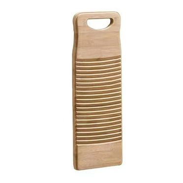 Washboard for Hand Washing Clothes, 19.7" Bamboo Anti-slip Laundry Cleaning Board for Hand Washing Scrub Board, Rural Old Fashion Washing Board